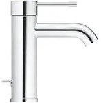 Grohe Essence Einhand-Waschtischbatterie, S-Size, Zugstangen-Garnitur, verstellbarer