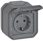 Legrand Schutzkontakt-Steckdose Plexo New, IP44, Anthrazit, 069799L 069799L