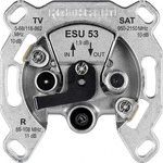 Kathrein 21110026, Kathrein Durchschleif-Einkabeldose ESU 53, 10dB, Aluminium
