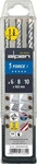 Alpen Hammerbohrer Force X, 6-10mm 160mm, 3-teilig, Kunststoffbox 0081506810100