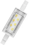 Ledvance LED-Stablampe Slim Line R7s, 7W, 806lm, 2700K, 78mm, Klar, Wei&szlig;