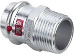 Viega Prestabo &Uuml;bergangsst&uuml;ck mit SC-Contur 1111, d. 22mm x R 3/4", Stahl verzinkt