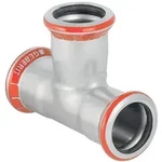Geberit T-St&uuml;ck Mapress C-Stahl egal, DN 65, 76,1mm, Stahl, verzinkt, 21009...