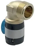 Geberit FlowFit &Uuml;bergangsbogen 90 Grad mit Au&szlig;engewinde, D 25mm, R 1", Rotguss