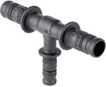 Geberit Mepla T-St&uuml;ck reduziert PVDF, D 50mm, D1 40mm, D2 50mm, 626321005 626321005