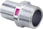Viega Prestabo Einsteckst&uuml;ck 1111.1, d. 15mm x R 1/2", Stahl verzinkt 642044