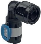 Geberit FlowFit &Uuml;bergangswinkel 90 Grad mit MasterFix PPSU, D 16mm, RpMF 1/2"