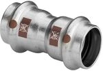 Viega Temponox Muffe mit SC-Contur 1715, d. 35mm, Stahl nichtrostend 809010