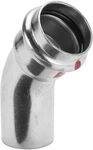 Viega Prestabo Bogen I/A 45 Grad mit SC-Contur 1126.1, d. 18mm, Stahl verzinkt 558345