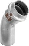 Viega Temponox Bogen I/A 45 Grad mit SC-Contur 1726.1, d. 22mm, Stahl nichtrostend