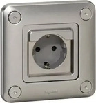 Legrand 077836, Legrand Steckdose Soliroc, 16A, 250V, Metall, Chrom, 077836 077836