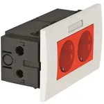 OBO Bettermann Steckdoseneinheit SDE-RW D0RT2B, 84x140x60mm, Kunststoff, Rot 6119429