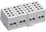 hager Hauptleitungsabzweigklemme 4polig, 2x35mm2-2x25mm2 je Pol, IP20, Farbe: Grau