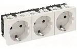 OBO Bettermann Schutzkontaktsteckdose Modul 45 STD-D0 RW3, 16A 250V, Kunststoff,