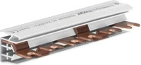 hager KDN363M, hager Phasenschiene 3 polig mit Gabelanschluss 10mm2 63A 6 Module