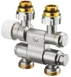 Oventrop Multiblock TF Anschlussarmatur 1/2" Au&szlig;engewinde x 3/4" Au&szlig;engewinde, Ein-