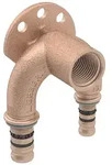 Geberit Mepla Doppelanschlusswinkel 90 Grad, D 20mm, Rp 1/2", D1 20mm, L1 6,7cm,