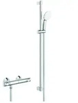 Grohe Grohtherm 500 Thermostat-Brausebatterie, mit Tempesta Brausestangenset...