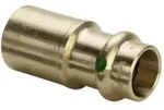 Viega Sanpress Reduzierst&uuml;ck I/A mit SC-Contur 2215.1, d. 54x22mm, Siliziumbronze