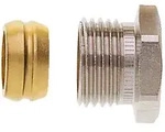 IMI Heimeier Klemmverschraubung, f&uuml;r Kupfer- und Stahlrohr 15mm und Rp 1/2"
