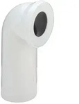 Viega WC-Anschlussbogen 90 Grad, 3811, DN 100, Kunststoff, Wei&szlig;-Alpin 100551