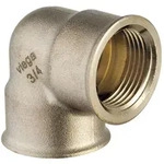 Viega Bogen 90 Grad 3090, Rp 3/4" x Rp 1/2", Rotguss 320669