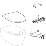 Geberit iCon Set Wand-WC Tiefsp&uuml;ler verk&uuml;rzte Ausladung, geschlossenes
