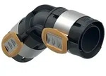 Geberit Bogen FlowFit 45 Grad, 50mm, DN 40, PPSU, Schwarz, 620065001 620065001