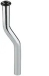 Grohe Urinal-Sp&uuml;lrohr 200x18mm Messing Kr&ouml;pfung 30mm, Chrom, 37038000 37038000