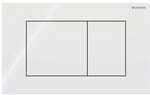 Geberit Sigma40 Bet&auml;tigungsplatte, eckig, 2-Mengen-Sp&uuml;lung Platte, Taste Wei&szlig;,