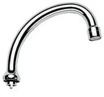 Grohe Rohrauslauf, schwenkbar mit Anschlag, Auslauf mit Mousseur, Verschr. 3/4 ",