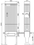 hager Z&auml;hleranschlusss&auml;ule 205, univers Z, 1 Z&auml;hlerplatz, 3-Punkt, 5-polig,...