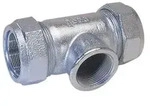 Gebo Original Temperguss-Klemmverbinder 150 Typ T, 1 ", 33,7mm, Grau, f&uuml;r Stahlrohr