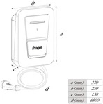 hager Ladestation witty plus Ladekabel 22kW 6,5m MID OCPP inkl. flow...