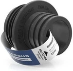 Crassus Kombiadapter CKA 50/40/32, 50mm auf 40/32mm, bis 0,5 bar, TPE, Schwarz