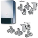 Wolf Heizwerttherme Paket CGU-2-10 Erdgas E, mit Bedienmodul BM, Anschluss-Set