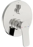 Hansa Basic Einhebelmischer Fertigmontageset f&uuml;r Wanne/Brause 8055 Rosette rund
