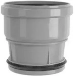 Airfit Steckmuffe DN 110/110, DN 110, PP, Grau, 110110S 110110S