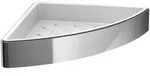 emco Eckschwammkorb loft, 179x36x179mm, Aluminium/Kunststoff, Chrom/Wei&szlig; 054500103