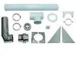Vaillant Basis-Anschlussset 80/125mm an der Fassade konzentrisch Edelstahl/PP