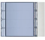 Legrand BTicino Frontblende SFERA, 4 Ruftasten, 91x114x10mm, Kunststoff, Aluminium,