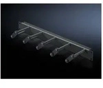 Rittal Rangierpanel DK 5502.225, 1 HE, 482,6mm, Stahlblech/Kunststoff, Schwarz