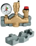 Buderus Kesselsicherheitsgruppe 1", Manometer, Sicherheitsventil 3/4", mit Isolierung