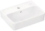 hansgrohe Xanuia Q Handwaschbecken 450x340mm mit Hahnloch und &Uuml;berlauf, Wei&szlig;