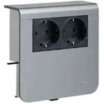 hager Ger&auml;tetr&auml;ger Steckdose 2-fach vorverdrahtet Steckklemmen zu SL 20x80mm Dekor