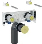 Geberit GIS Montageelement Waschtisch, f&uuml;r Standarmatur, Stahl, 7,6x24,8x4,5cm,