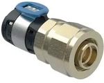Geberit FlowFit &Uuml;bergang mit Verschraubung auf PEX-Rohre bleifreie Siliziumbronze, D