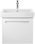Duravit No.1 Waschtisch 460x550x175mm, Wei&szlig; Hochglanz, Rechteckig, 1 Waschplatz/HL