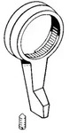 Hansa Absperrhebel 59905722 Chrom, f&uuml;r Thermostatarmaturen 59905722