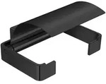 emco Papierhalter loft mit Deckel, 130x138x41mm, Aluminium, Schwarz Matt 050013300
